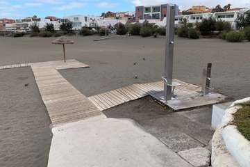 La Garita: Pasarela existente de madera que se sustituirán por una de hormigón (Foto proyecto)